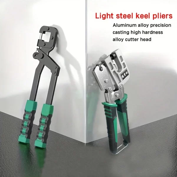1pc keel pliers light steel keel rivet-free pliers one-handed professional ceiling drilling pliers - Image 9