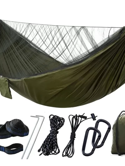 Naturehike-2 Person Camping Hammock with Mosquito Net, Ultralight Equipment, Swing for Adults