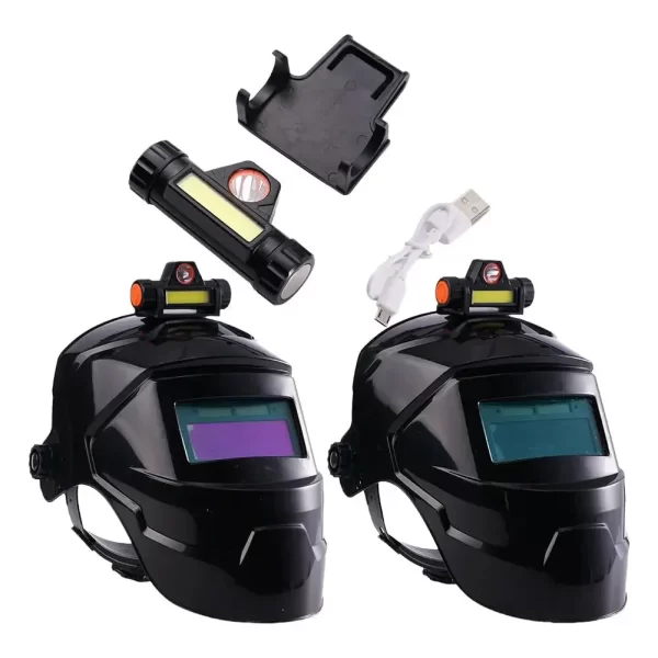 Welding Helmet Welder Mask With Rechargeable Headlight Automatic Dimming Electric Protective Mask For Arc Welding - Image 13