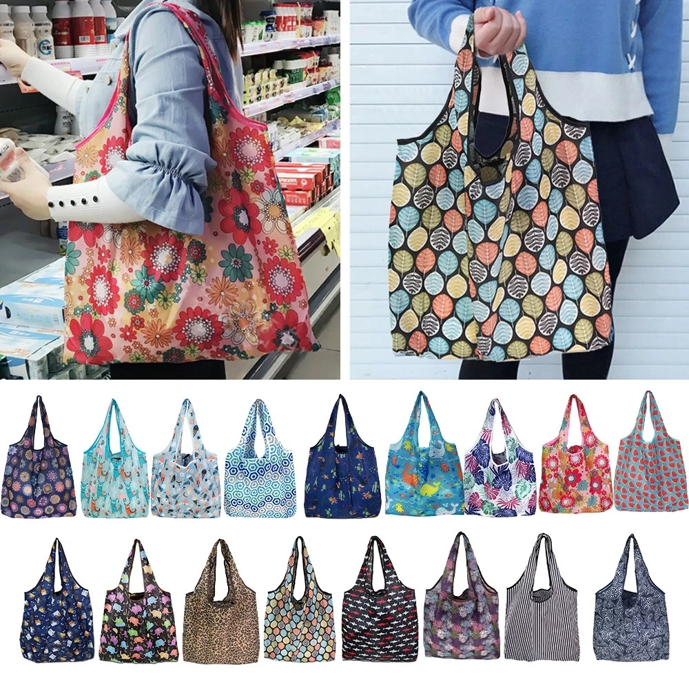 Large Shopping Bag Reusable Eco Bag Grocery Package Beach Toy Storage Bags Shoulder Shopping Pouch