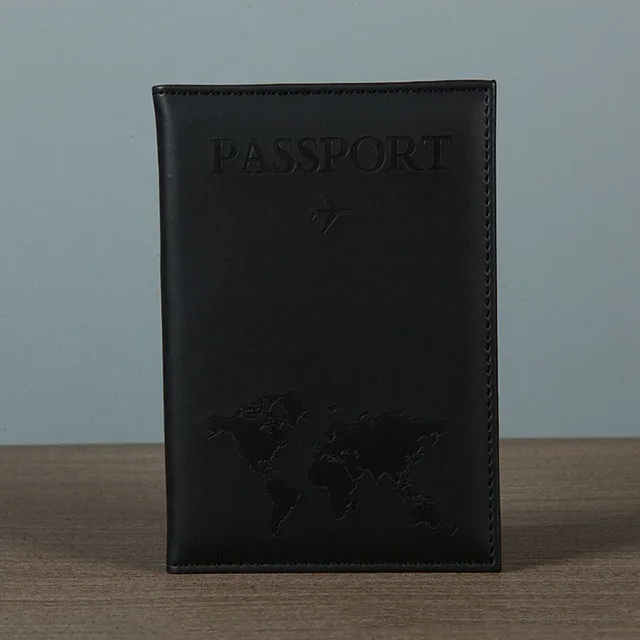 Lover The World Map Passport Cover Hot Stamping Simple Plane Women Men Travel Passport Case - Image 28