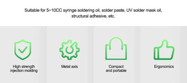 RELIFE RL-062D Labor-Saving 5-10CC New Solder Paste Booster UV Solder Mask Ink Welding Oil Pusher for Motherboard Repair Tools - Image 8