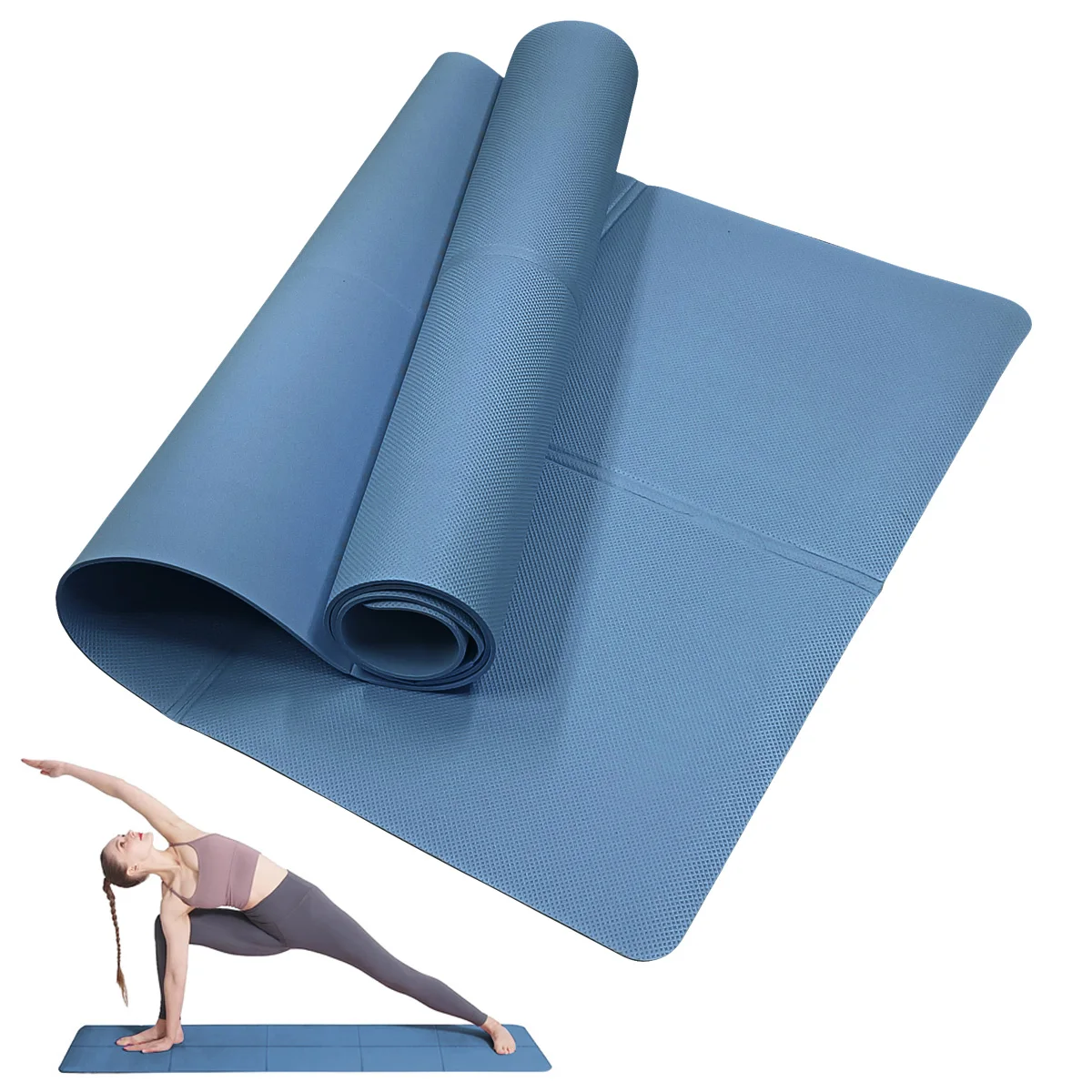 Yoga mat sports fitness EVA comfortable foam 4mm thick yoga mat sports yoga - Image 9