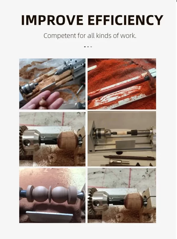 12-24V Buddha Bead Machine Multifunction Mini Lathe Compact Lathe Turning Center for Wood Sanding Polishing Jewelry Rotary Tools - Image 11