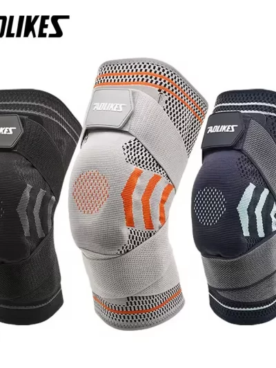 AOLIKES 1PCS Knee Brace Support Straps Knee Compression Sleeves