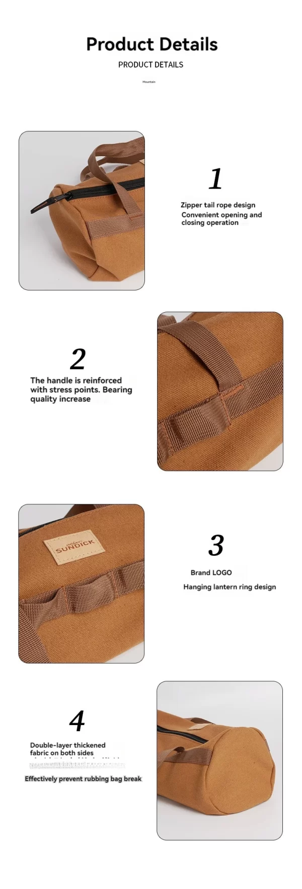 Outdoor Picnic Carrying Case Camping Bag Cutlery Pouch Larg Capacity Tableware Handbag - Image 18