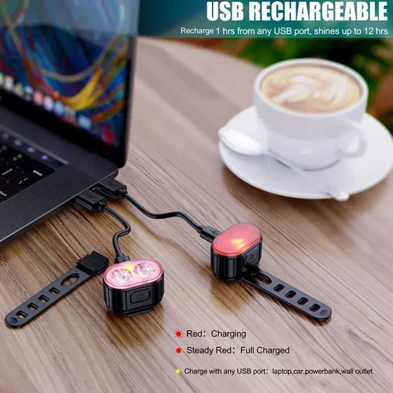 Ultra-bright Bicycle Lights Suitable For Night Riding, Rechargeable Multi-mode Waterproof Taillights, Bicycle Accessories - Image 3