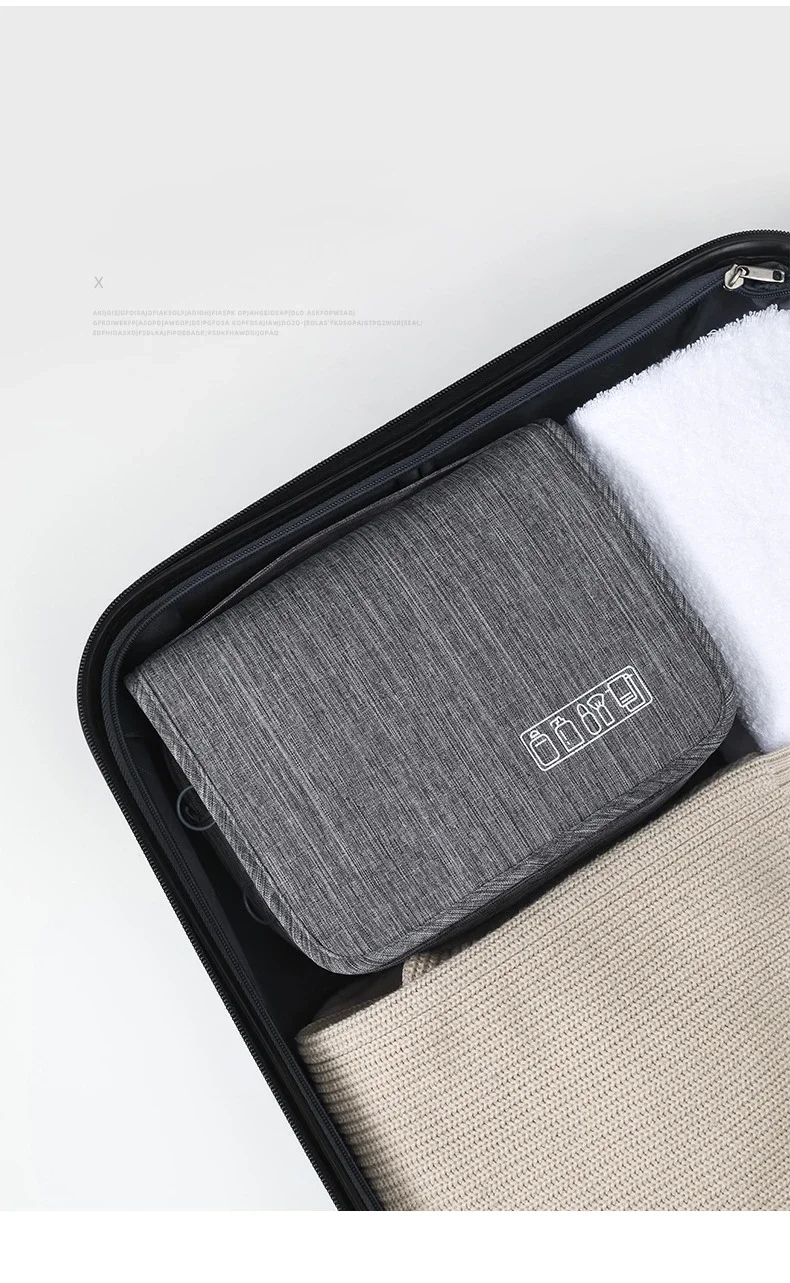 Oxford Fabric Men Business Portable Storage Bag Toiletries Organizer Women Cosmetic Bag Waterproof - Image 15