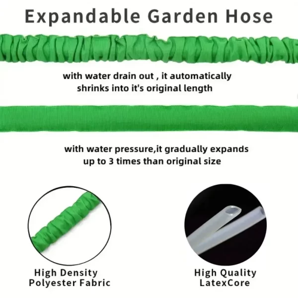 Retractable Magic Garden Hose High Pressure Car Wash Water Gun Watering Device - Image 29