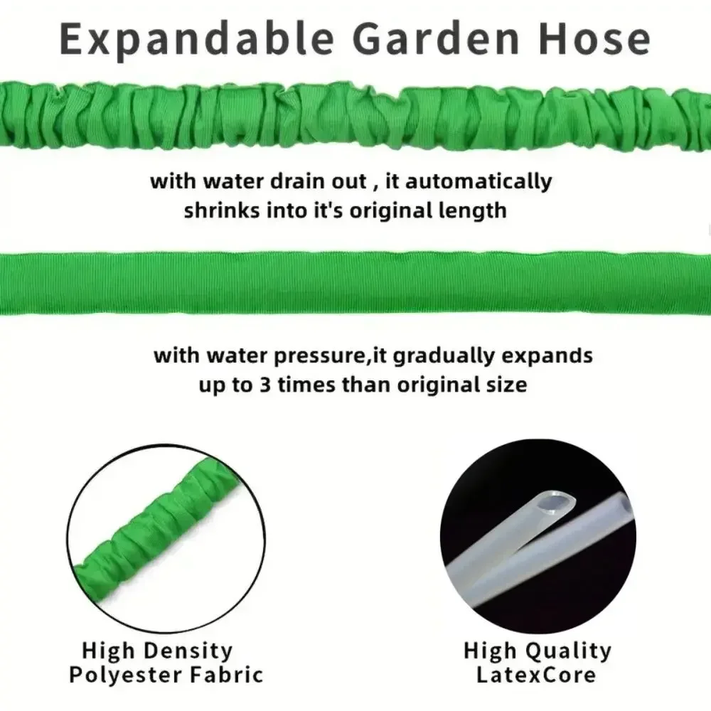 Retractable Magic Garden Hose High Pressure Car Wash Water Gun Watering Device - Image 29