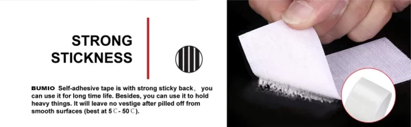 1-10M Velcros Self Adhesive Hook and Loop Tape Fastener House Diy Magic Tap Auto Double Sided Roll Strong Glue Home Strap Strips - Image 17