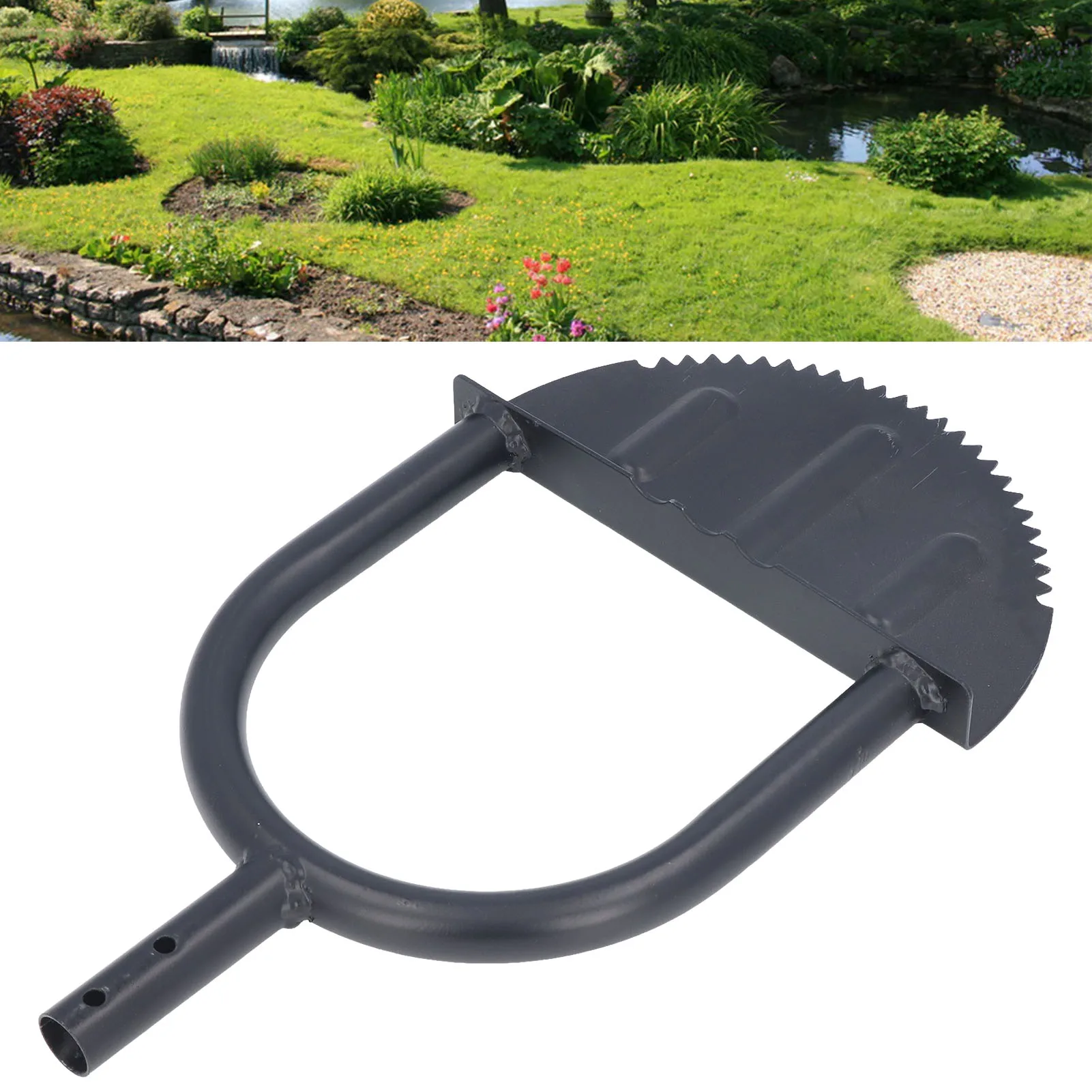 Half Moon Lawn Edger High Hardness Simple Cleansing Carbon Steel Manual Trimming Shovel - Image 5