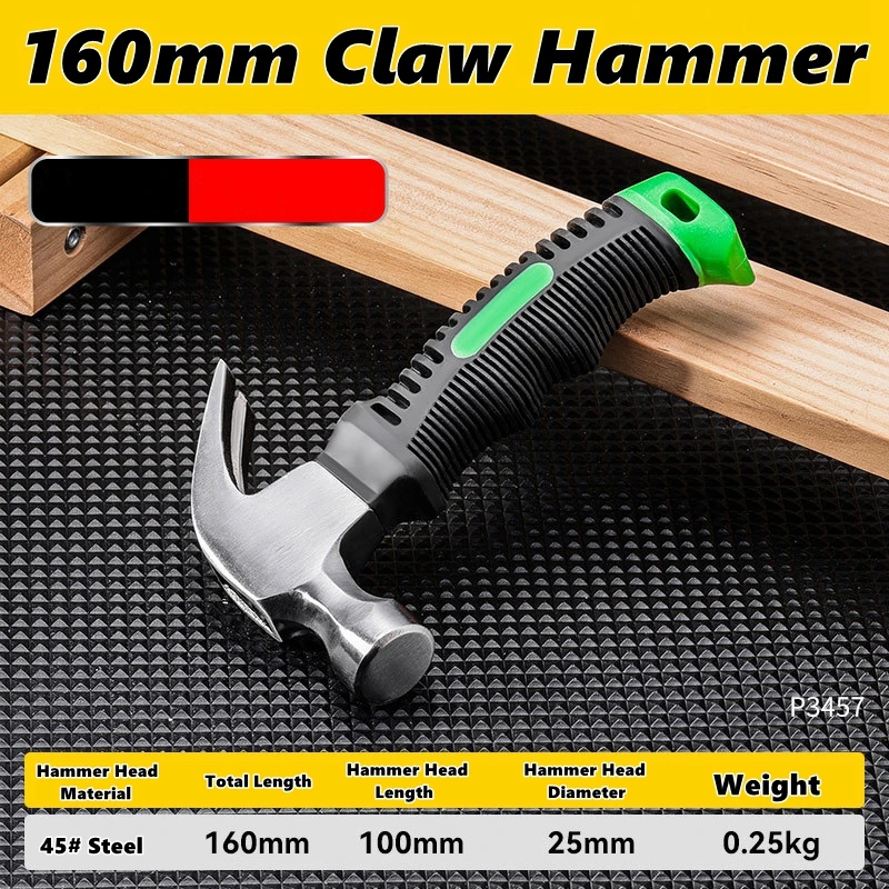 Multifunctional Claw Hammer Ramshorn Nail Hammer Engineering Handle Lightweight - Image 7