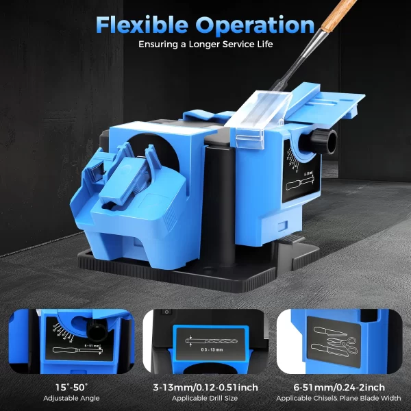 96W 110V Multifunctional Electric Sharpening Machine Electric Drill Bit Sharpener - Image 11