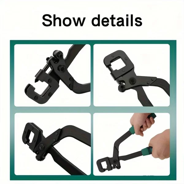 1pc keel pliers light steel keel rivet-free pliers one-handed professional ceiling drilling pliers - Image 15
