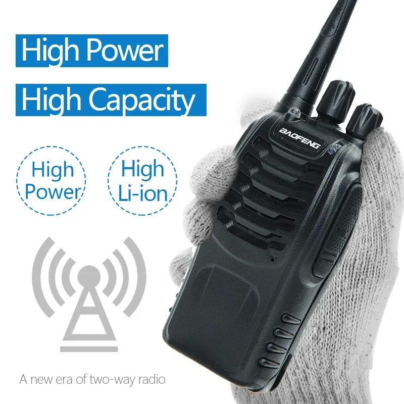 2/4PCS Baofeng BF-888S V2 Walkie Talkie Dual Band Portable Long Range UHF 400-470MHz USB/EU/US Ham Two Way Radio - Image 4