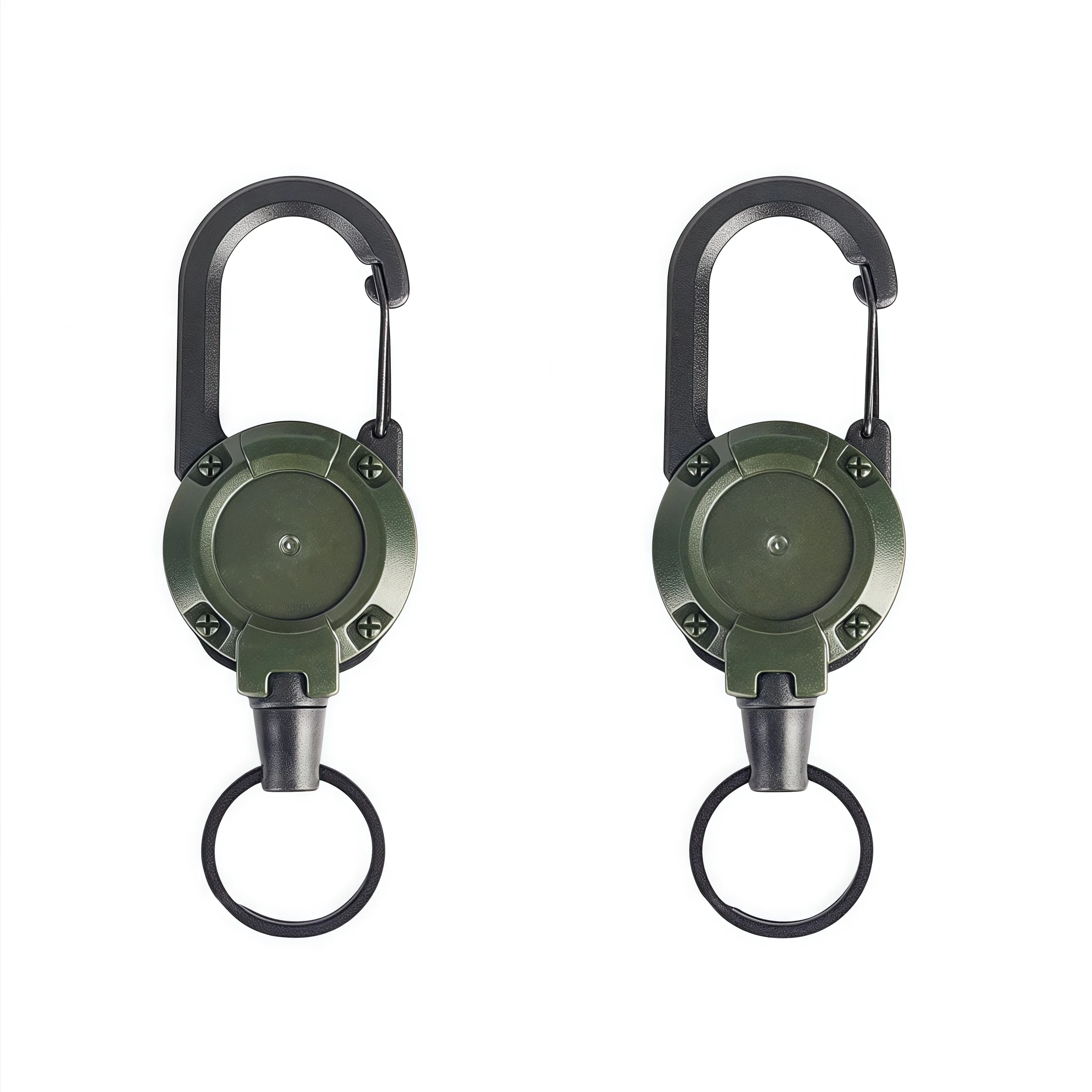 Retractable Heavy Duty Pull Reel Carabiner Strong Steel Wire Rope Buckle Spring Key Ring - Image 12