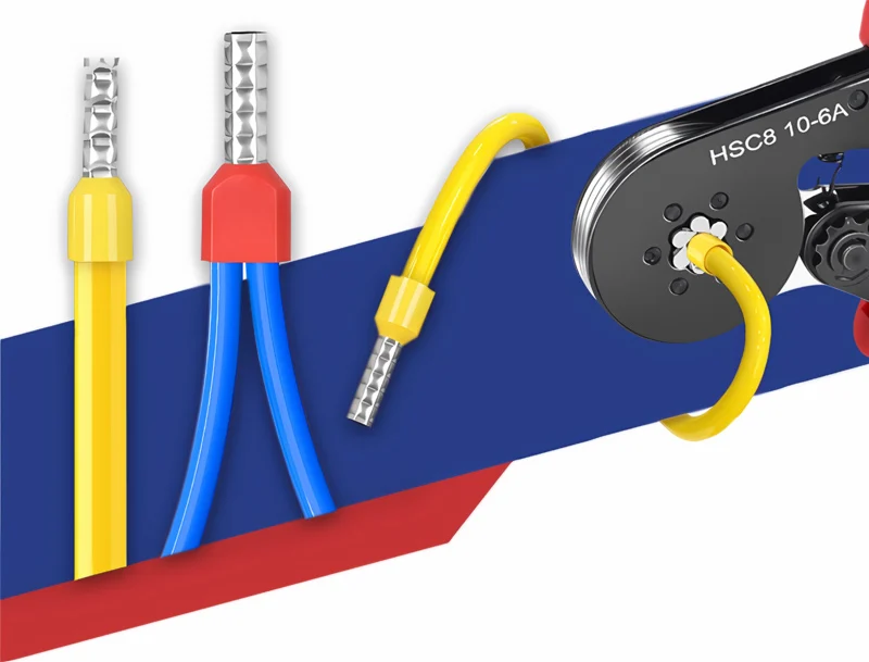 Crimping Pliers Ferrule Sleeves Tubular Terminal Tools HSC8 6-4 10-6 16-6 Wire Crimper Household Electrical Sets Terminal - Image 18