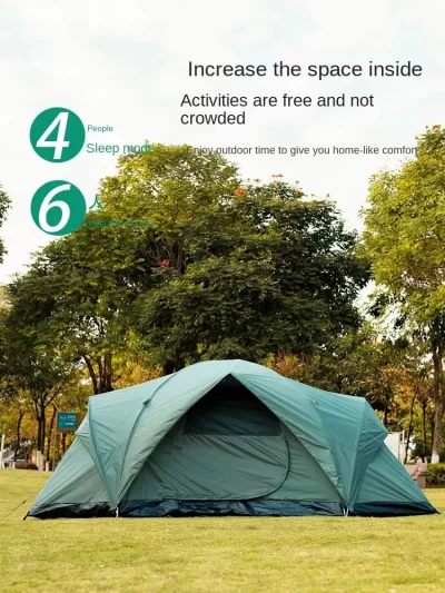 Outdoor Camping Tent Rainproof 4-6 Person Family Extra Large