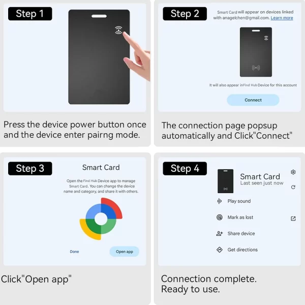 Wallet Tracker Card Wireless Charging Tracking Location Gps Locator Smart Tag For Android - Image 15
