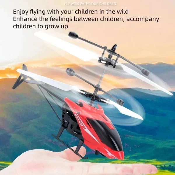 Rechargeable Mini RC Drone Remote Safe Fall-resistant RC Helicopters Drone(No remote control battery) - Image 2