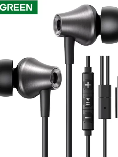 UGREEN 3.5mm USB Type C Wired Earbuds with Microphone, Wired Earphones in Ear Headphones HiFi Stereo,For Most with 3.5mm Jack