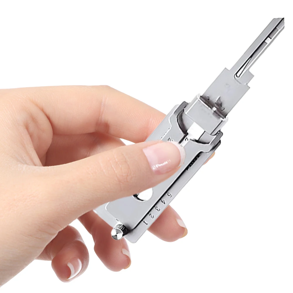 2-in-1 Stainless Steel Key Decoder Precision Hook And Pickup Hand Tool O-ring Pickup Kit Maintenance Repair Kit - Image 3