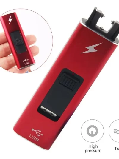 New Hot Selling Plasma USB Charging Windproof Pulse Arc Lighter Outdoor Flameless Candle