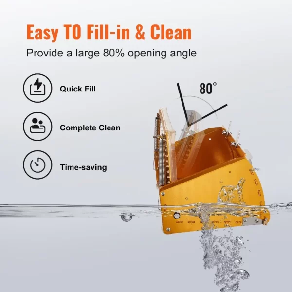 Drywall Flat Box 10Inch Wide Quick Clean Aluminum Finishing Mud Box for Plasterboard Wallboard Sheetrock - Image 4