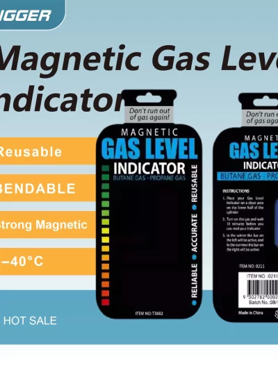 Magnetic Gas Level Indicator Reusable Propane Butane LPG Fuel Gauge Cylinder Tank Sensor
