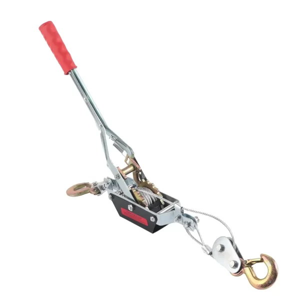 2/4T Wire Rope Hand Power Puller Tighten Tool Mini Tightener Double Hook Lifting Tool Gear Winch Puller Heavy Duty Power Puller - Image 7
