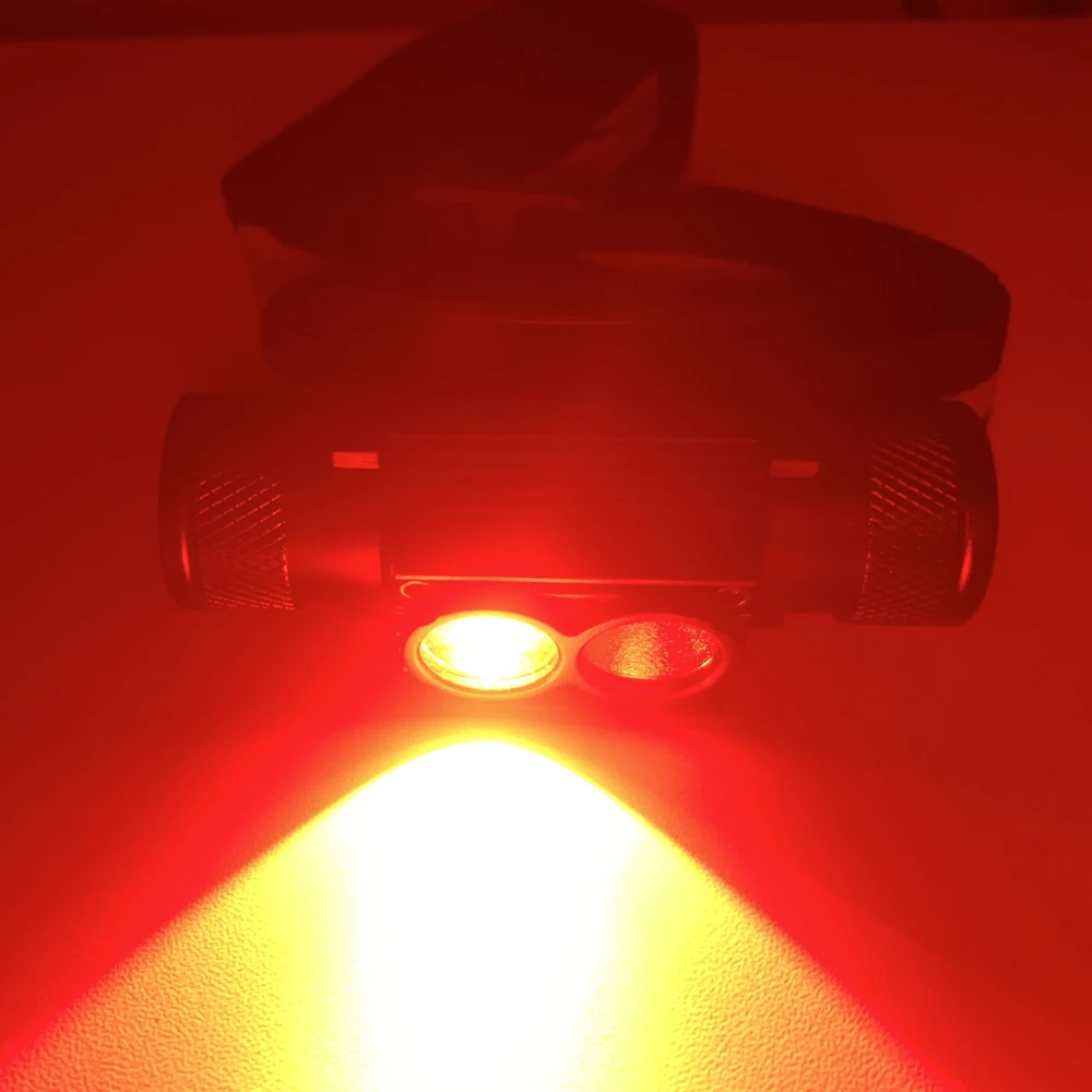 Newest LED Mini Headlamp High Power White Red Headlight 18650 Rechargeable USB Type-C - Image 6