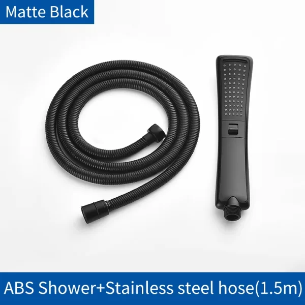 Waterfall 2 Function Hand Held Shower Head High Pressure Rain Shower Sprayer Set Water Saving - Image 24