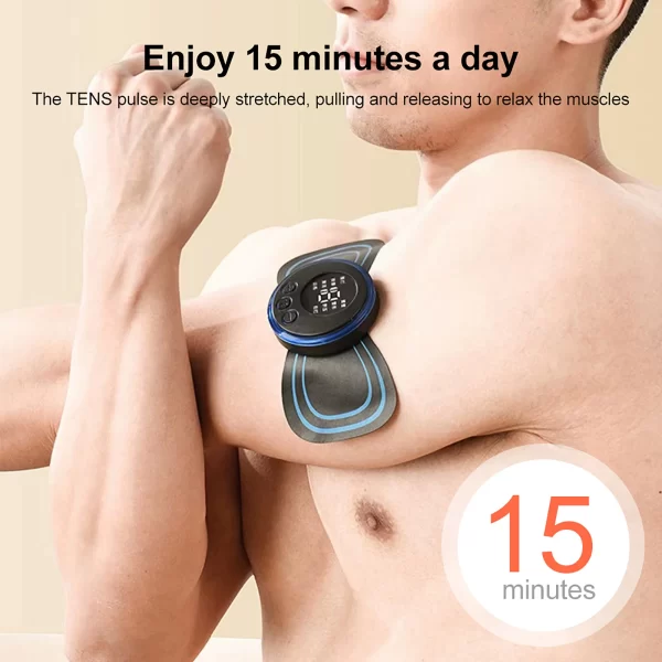 Neck Massager Mini Electric Neck Massage EMS Cervical Back Vertebra Massage Patch 8 Modes - Image 17