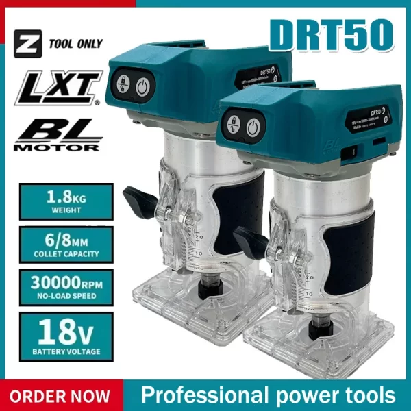 Fit Makita DRT50 Cordless Trimmer Rechargeable Trimming Machine Brushless Slotting Tool