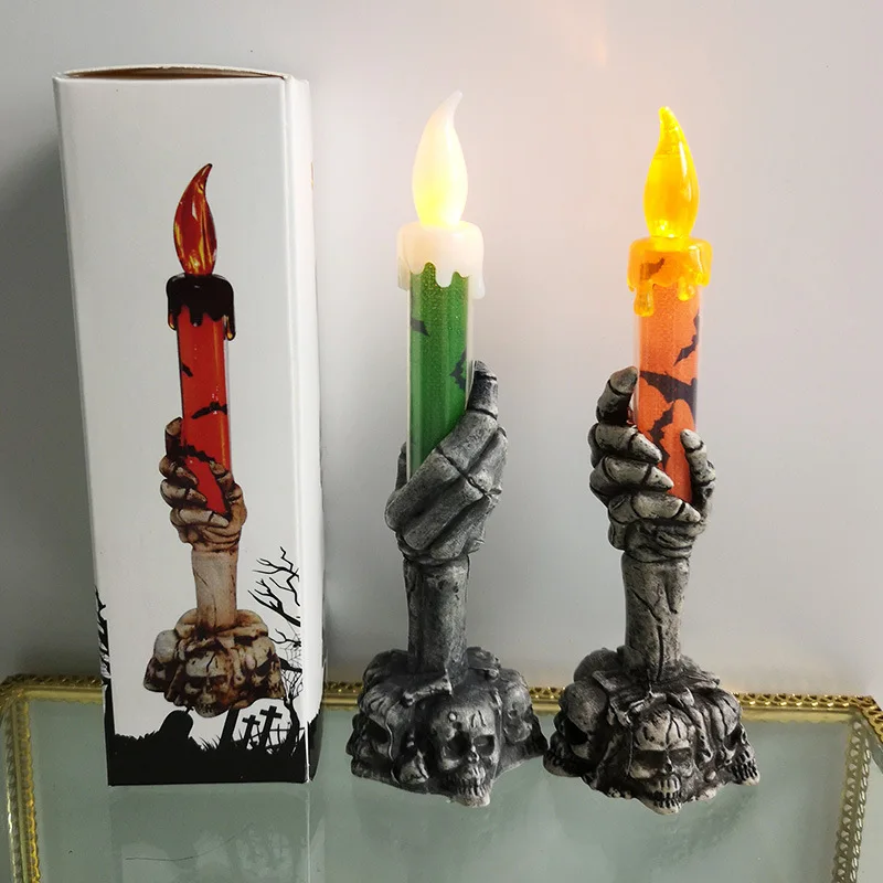 Halloween Skeletons Ghost Party Candles Pumpkin Party Happy Halloween - Image 4
