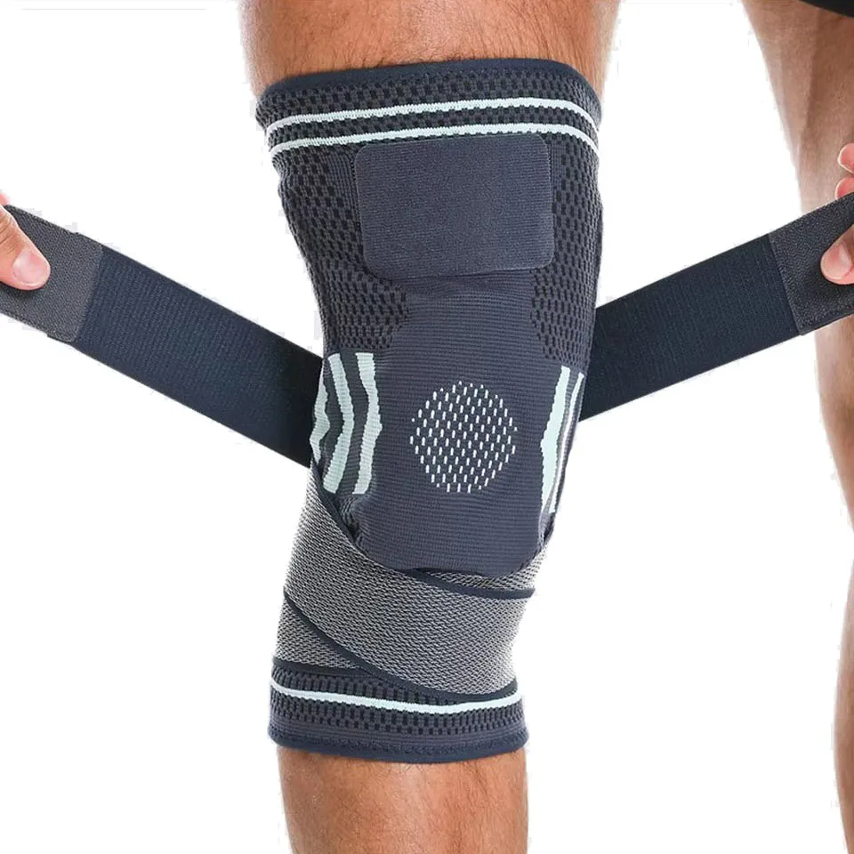 AOLIKES 1PCS Knee Brace Support Straps Knee Compression Sleeves - Image 3