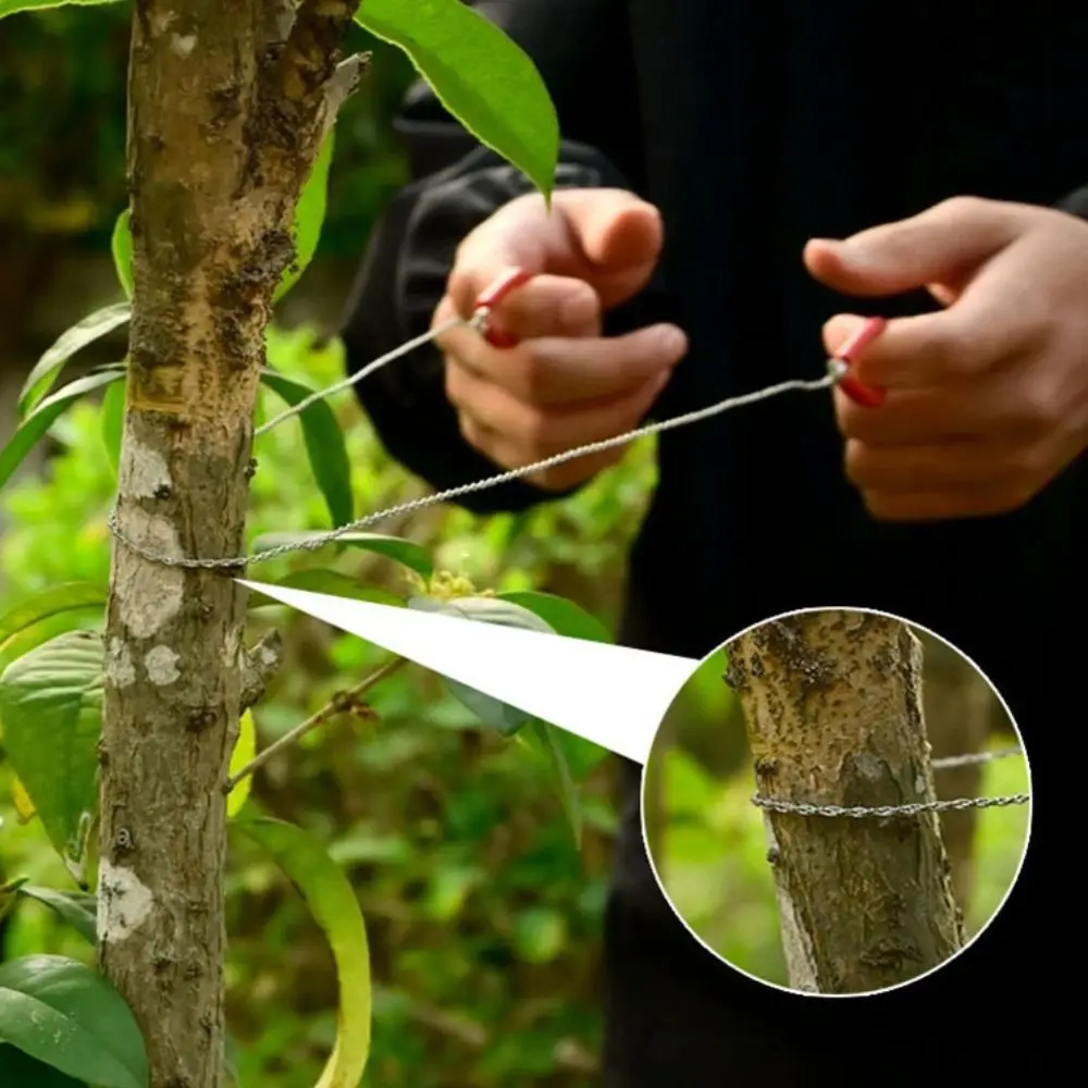 4-strand Stainless Steel Wire Saw with Handle Strong Outdoor Camping Survival Tool - Image 4