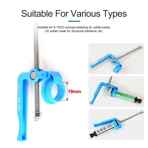 RELIFE RL-062D Labor-Saving 5-10CC New Solder Paste Booster UV Solder Mask Ink Welding Oil Pusher for Motherboard Repair Tools - Image 2