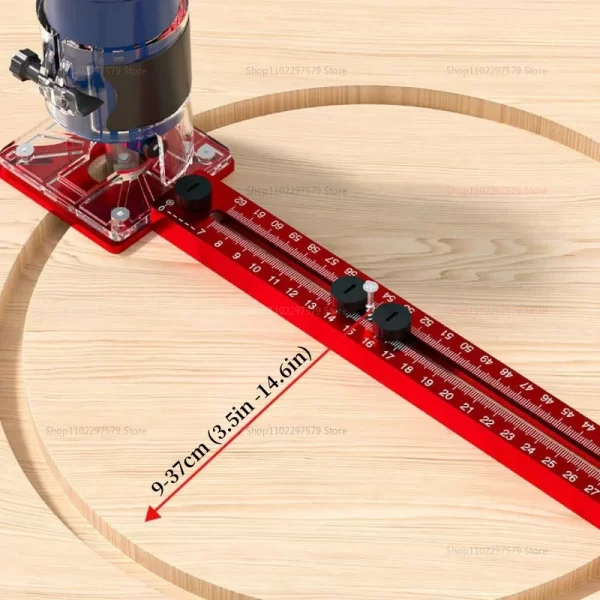 3 in 1 Router Milling Groove Bracket for Woodworking Circular Cutting Jig Aluminum - Image 3
