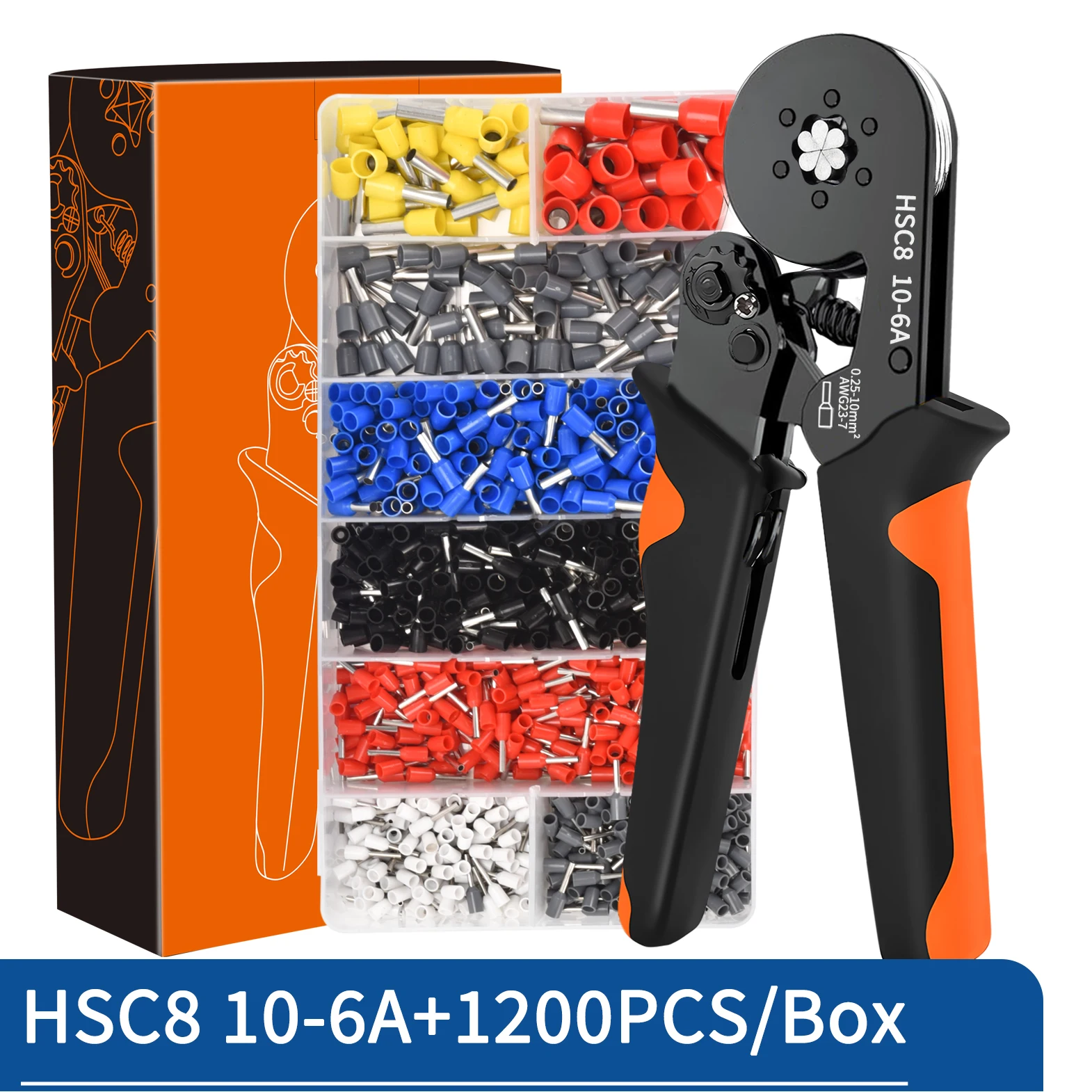 Crimping Pliers Ferrule Sleeves Tubular Terminal Tools HSC8 6-4 10-6 16-6 Wire Crimper Household Electrical Sets Terminal - Image 11