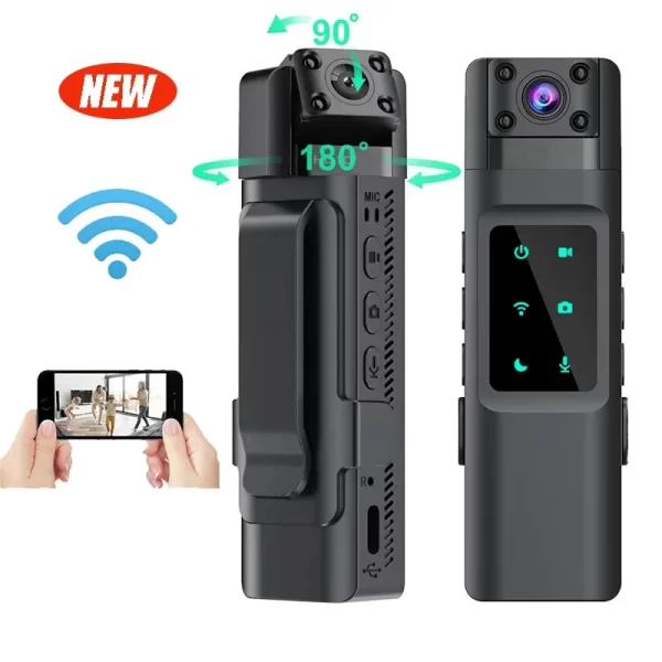 Miniature Camcorder NEW WIth Wifi Hotspot Mini Camera 1080P Portable Digital Video Recorder Body Camera Night Vision DVR