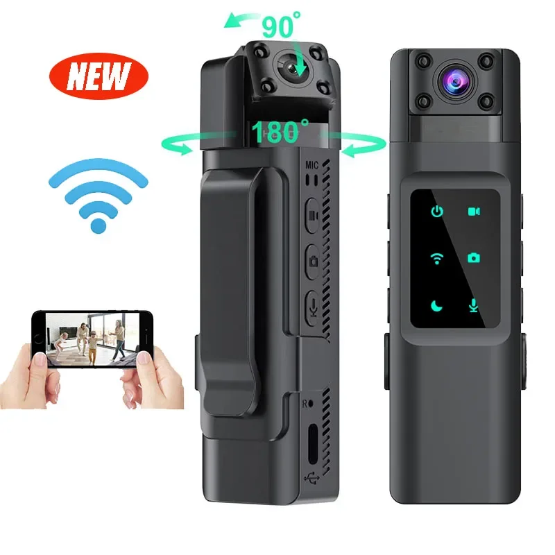 Miniature Camcorder NEW WIth Wifi Hotspot Mini Camera 1080P Portable Digital Video Recorder Body Camera Night Vision DVR