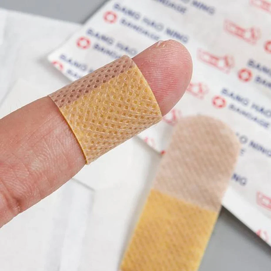 50/100Pcs Waterproof Breathable Cushion Adhesive Plaster Wound Hemostasis Sticker Band First Aid Medical Gauze Bandage band,aids - Image 2