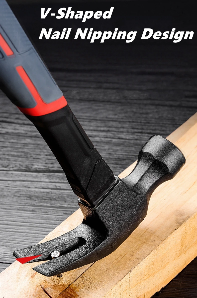 Multifunctional Claw Hammer Ramshorn Nail Hammer Engineering Handle Lightweight - Image 4