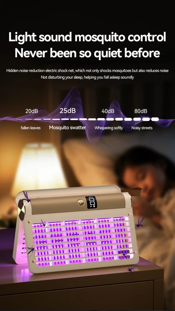 Electric Shock Mosquito Swatter Foldable Zapper Anti Mosquito Lamp Repellent Killer Rechargeable - Image 29