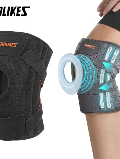 AOLIKES 1PCS NEW Knee Brace with Side Stabilizers & Patella Gel Pads,Knee Support