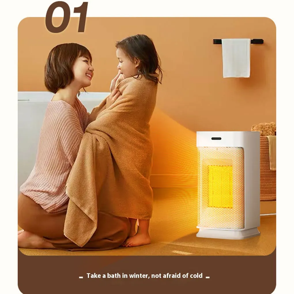 Portable Ceramic Heaters Fan Silent Room Heater with Remote Control Overheat Protection - Image 9