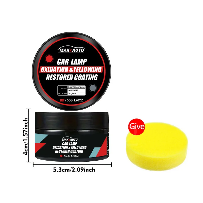 Car Headlight Restoration Polishing Kit - Scratch Remover & Oxidation Cleaner - Image 7