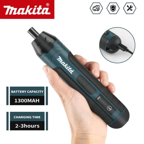 Makita Cordless Electric Screwdriver 1300mah Rechargeable Adjustment Power Drill Multi-function Disassembly Torque Repair Tools - Image 2